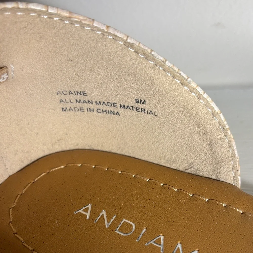 Andiamo Beige Embellished Women's Flats
